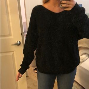 Knot in back sweater